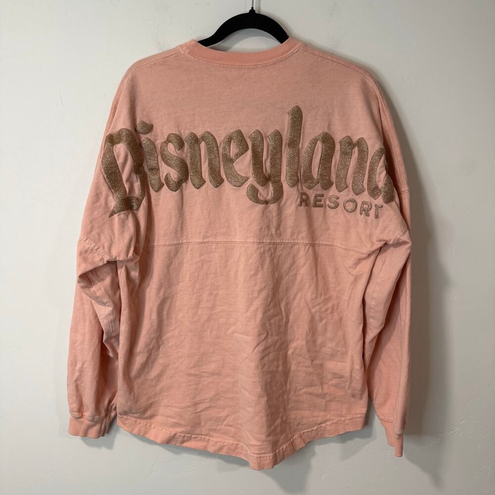 Disneyland Resort Spirit Jersey Pink Gold Disney Parks Oversize‎ Long Sleeve Sm